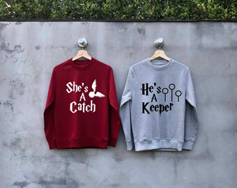 shes a catch hes a keeper sweatshirt sweater harry potter couples sweatshirts mens women jumper pullover ugly christmas sweater - He Man Christmas Sweater shes a catch hes a keeper sweatshirt sweater harry potter couples sweatshirts mens women jumper pullover ugly christmas sweater - He Man Christmas Sweater