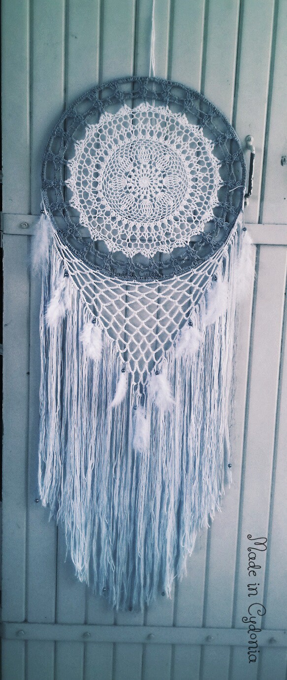 Capteur de Rêves/ Attrape Rêves Fait Main 40cm Diamétre Big Earl