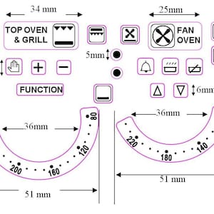 Bundle Set Comprising Of A Single Oven Temperature Sticker Etsy