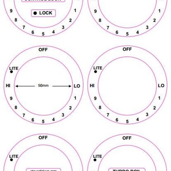 Ge Stove Decals Etsy