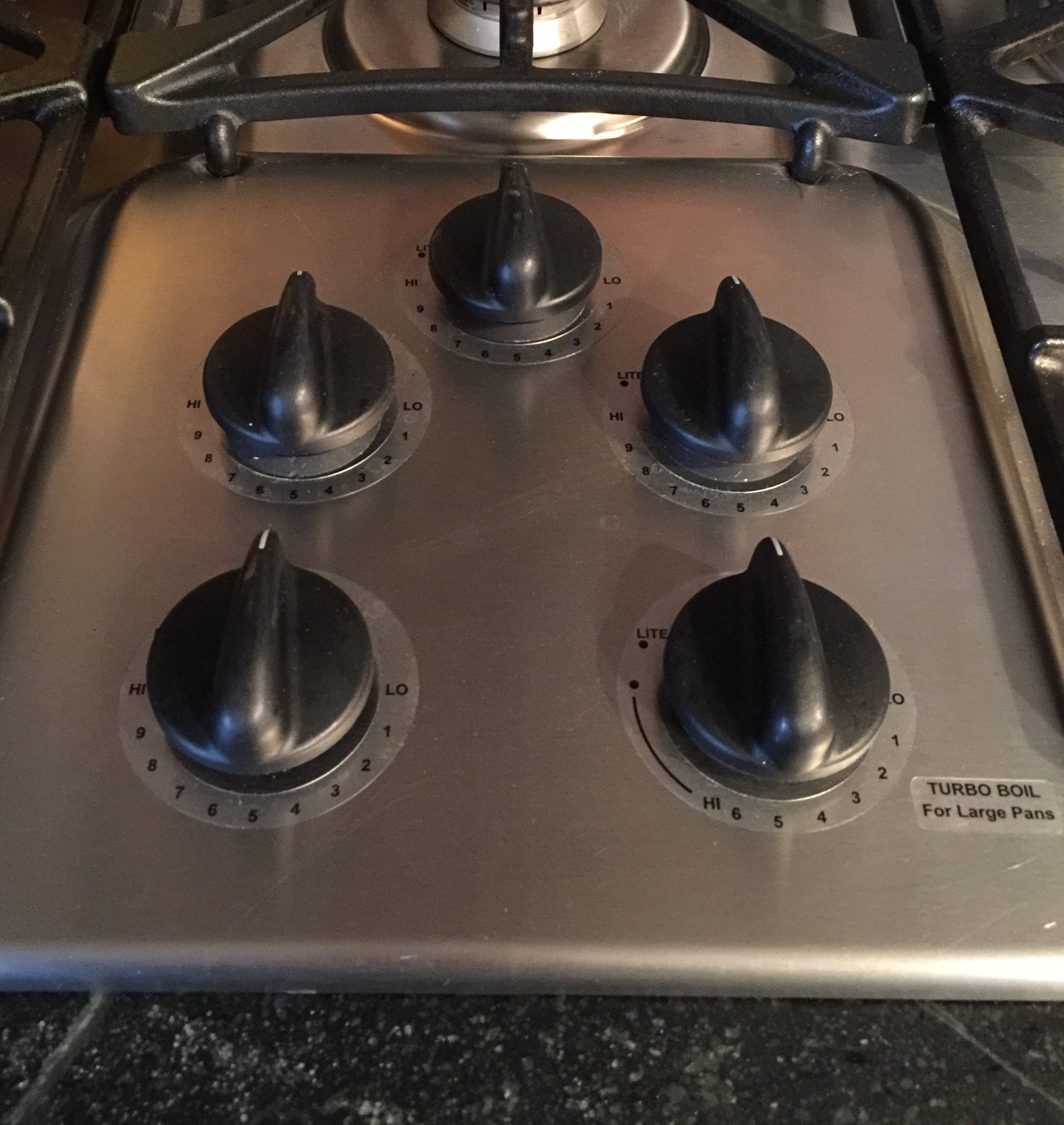 stove decals ge