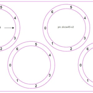 Autocollants de numérotation de la plaque de cuisson électrique supérieure de la cuisinière avec le zéro orienté à gauche de 1 à 6 dans le sens inverse des aiguilles d'une montre. VENDEUR britannique à l'étranger Délai de livraison jusqu'à 4 semaines