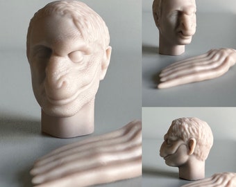 The Borad 5.5” scale head & hand - unpainted