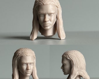 Martha Jones Hair down variant - 1/13 scale - unpainted head