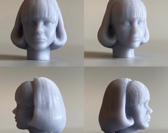 Wendy padbury 1/13 scale head - unpainted