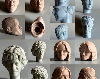 1/6th Scale character heads