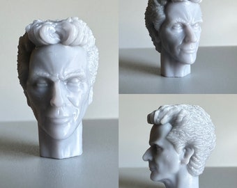 12th Doctor smirking head - 1/13 scale