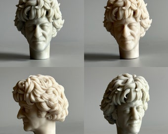 3rd Doctor S11 - 1/13 scale - unpainted head