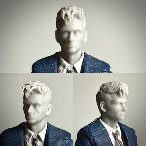 14th Doctor David Tennant 5.5” scale head - unpainted