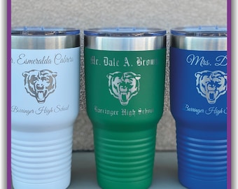 Personalized 30oz Insulated Tumbler: Custom Laser Engraved Gift