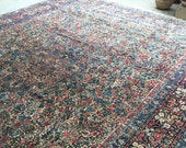 12x18 floral vintage rug large room size rug large wool rug