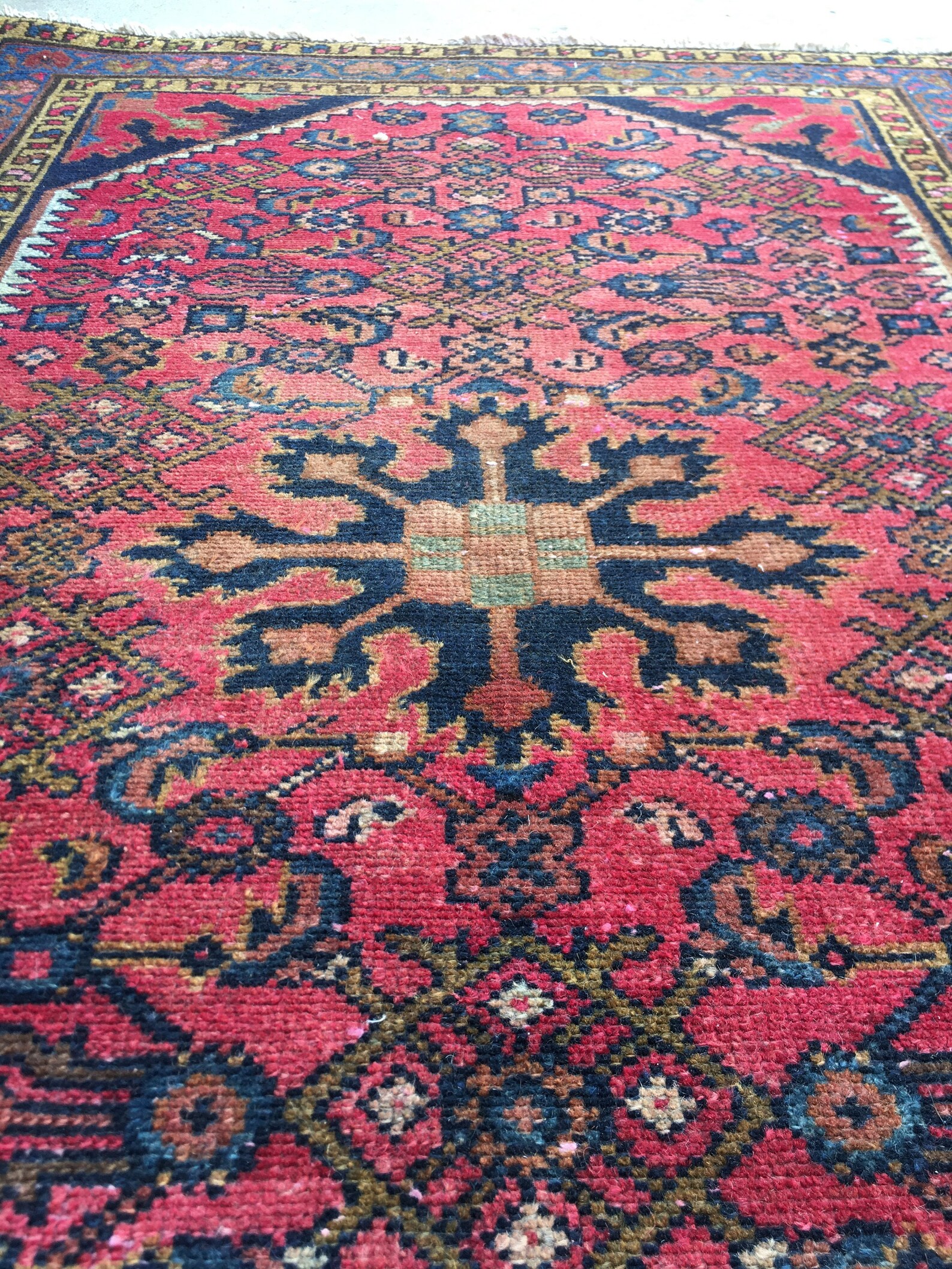 2'8x 4'1 small antique village rug / 3x4 vintage rug Etsy