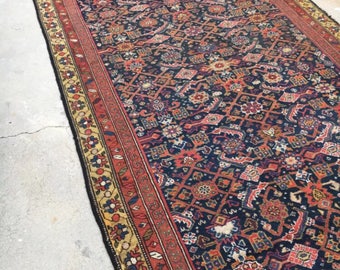 5'4" x 15'2" Antique Oriental Rug Runner Large Area Rug / Vintage Rug / Small Vintage rug
