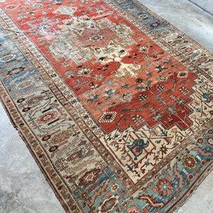 9’6 x 14’5 Extra Large Antique Rug / Vintage Wool Rug / Traditional Decor / Handmade Area Rug / Living Room Rug / Dining Room Rug #