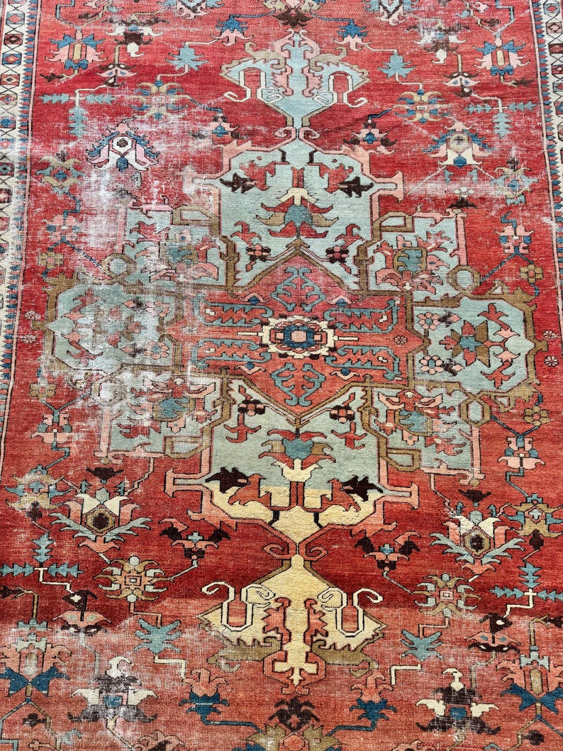 9’6 x 14’5 Extra Large Antique Rug / Vintage Wool Rug / Traditional Decor / Handmade Area Rug / Living Room Rug / Dining Room Rug #