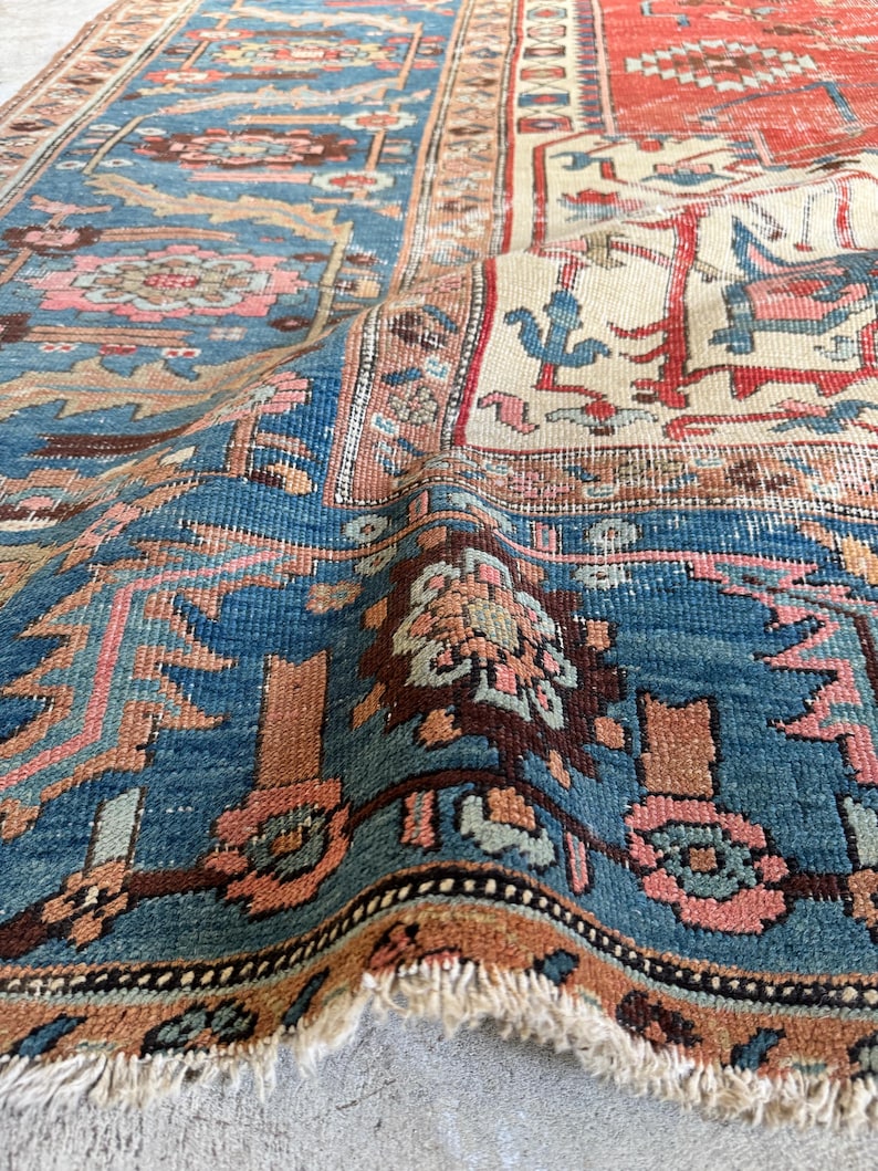 9’6 x 14’5 Extra Large Antique Rug / Vintage Wool Rug / Traditional Decor / Handmade Area Rug / Living Room Rug / Dining Room Rug #