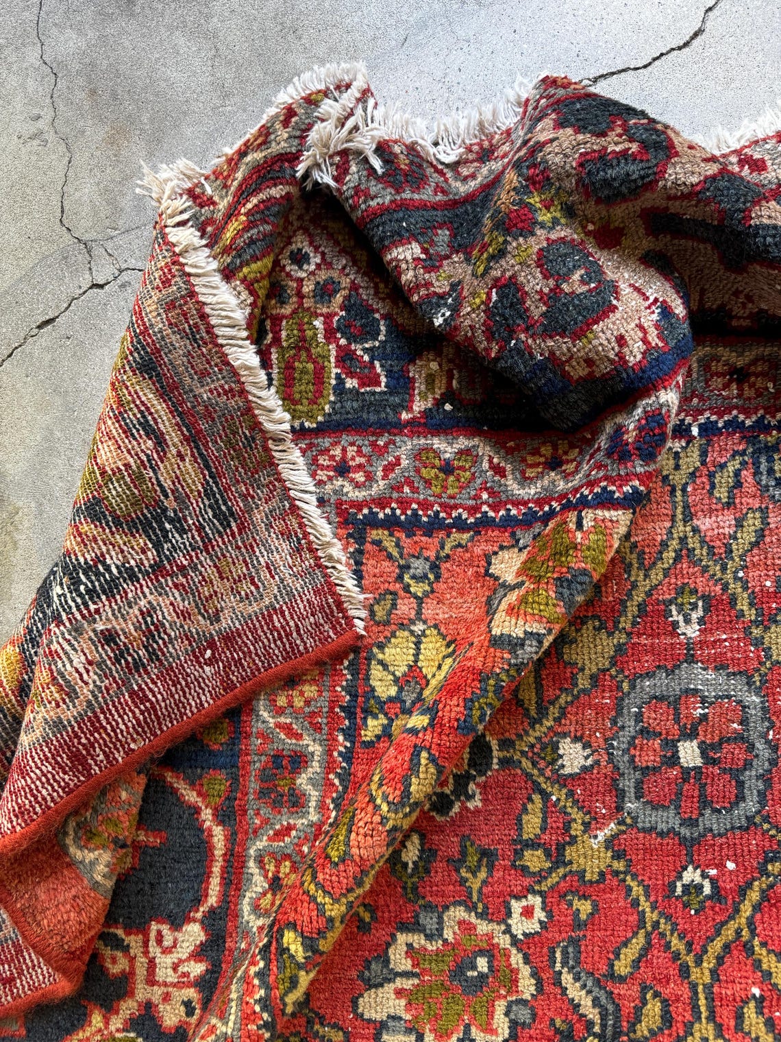 9’3 X 10’4 Antique Wool Rug / Vintage Area Rugs / Traditional Decor ...
