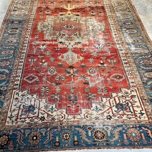 9’6 x 14’5 Extra Large Antique Rug / Vintage Wool Rug / Traditional Decor / Handmade Area Rug / Living Room Rug / Dining Room Rug #