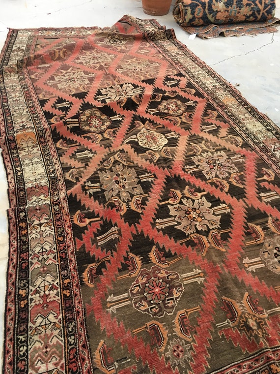 5 6 X 12 Antique Karabagh Runner Russian