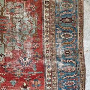 9’6 x 14’5 Extra Large Antique Rug / Vintage Wool Rug / Traditional Decor / Handmade Area Rug / Living Room Rug / Dining Room Rug #