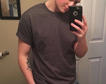 Anatomical Heart Pocket T-Shirt