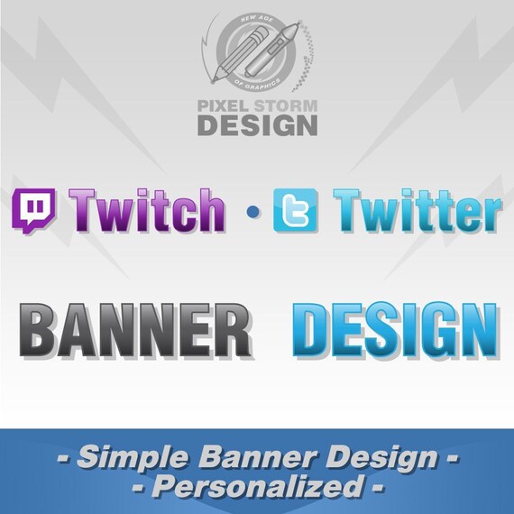 Design a twitch gaming banner, banner, twitter banner by