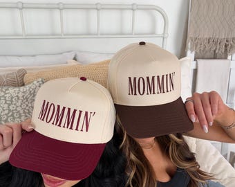Mommin Embroidered Baseball Cap -mommin trucker hat,  minimalist fashion mom Hat - cute casual hat, trendy Mama Gift - cute Motherhood Hat