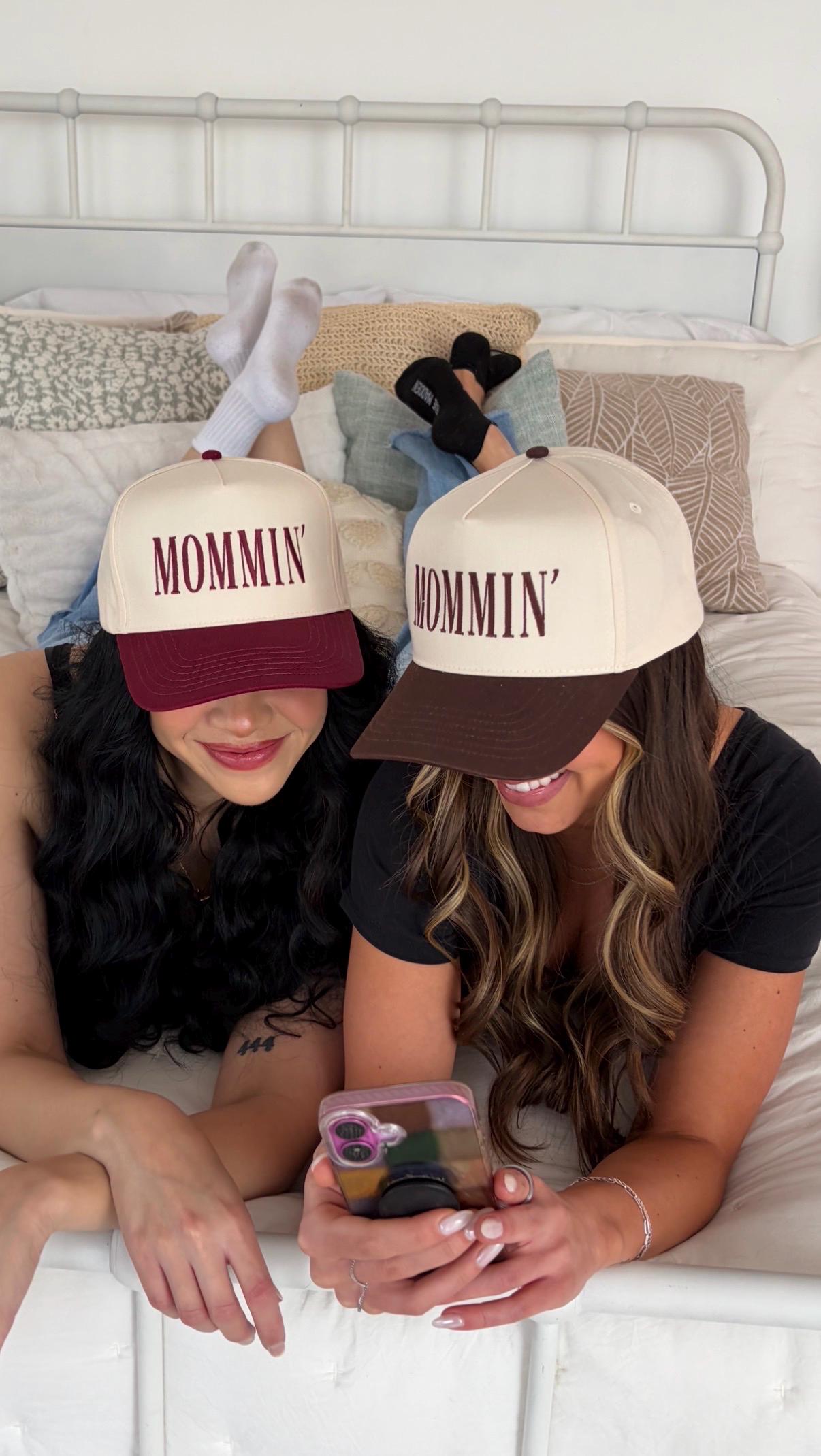 Mommin Embroidered Baseball Cap -mommin Trucker Hat, Minimalist