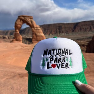 National Park lover Trucker Hat, outdoors hat, hat for hiking, i love national parks, National Park gift, image 9
