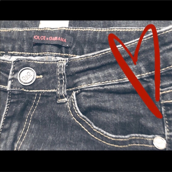 Vintage Dolce & Gabbana Distressed Skinny Jeans