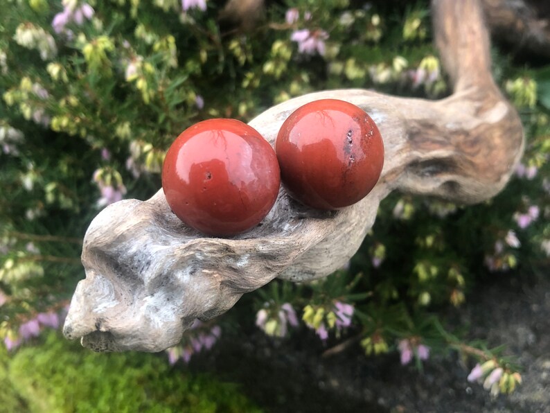 1 pc Tiny Red Jasper Sphere image 5