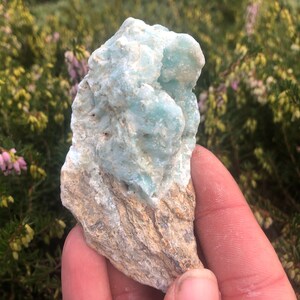 Large Pale Blue Raw Larimar Crystal