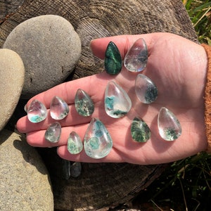1 pc Stunning Garden Quartz Polished Teardrop Crystal