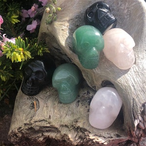 1 pc Roughly Carved Crystal Skull