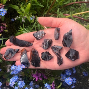 1 pc Tiny Raw Mahogany Obsidian Chunks