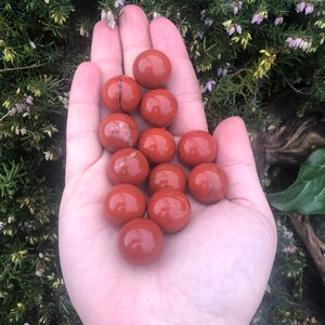 1 pc Tiny Red Jasper Sphere image 10