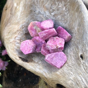 Tiny 1 pc Rough Pink Ruby Crystal