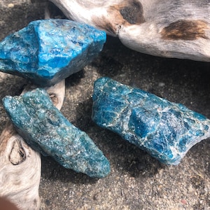 1 pc Raw Blue Apatite Chunks