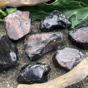 1 pc Small Raw Obsidian Chunks