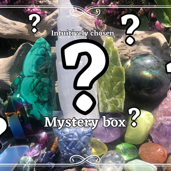 Intuitively Selected Crystal Mystery Box Full Of Unique And Beautiful Stones And Gems For Collectables Gifts And Crystal Healing
