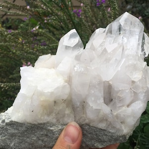 Large 3 lb High Quality Arkansas Clear Quartz Cluster