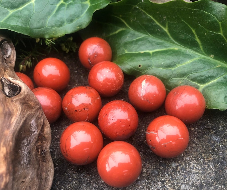 1 pc Tiny Red Jasper Sphere image 2