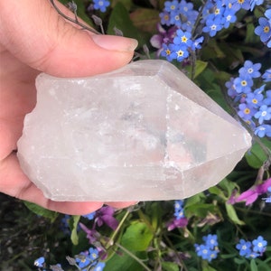 Large Rough Clear Quartz Crystal Point