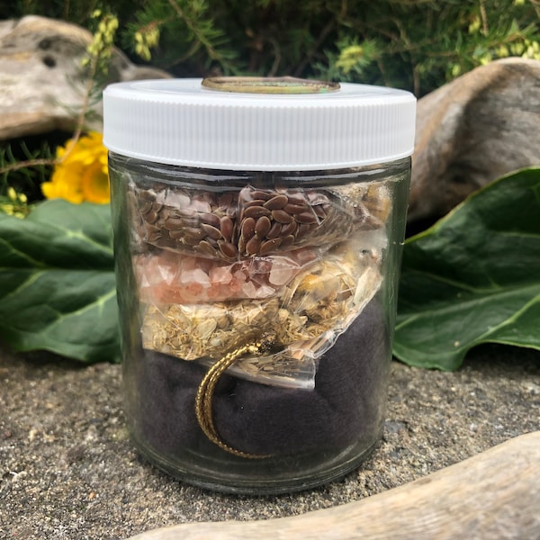 Earth Magic And Grounding Altar In A Jar