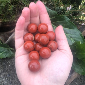 1 pc Tiny Red Jasper Sphere image 1