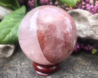 Red Hematoid Quartz Sphere