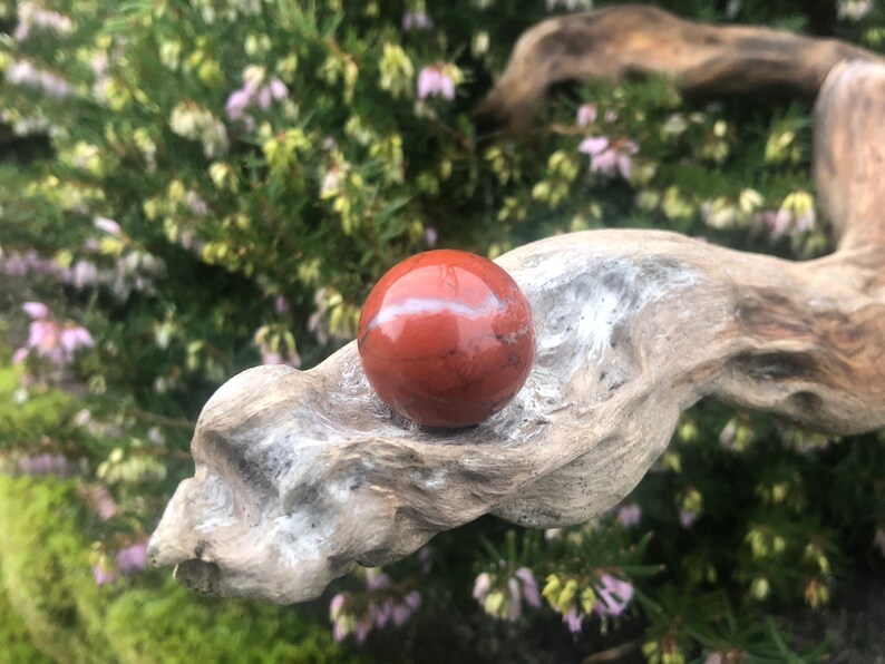 1 pc Tiny Red Jasper Sphere image 4