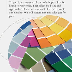 Add On: Custom Paint Color Match - Etsy