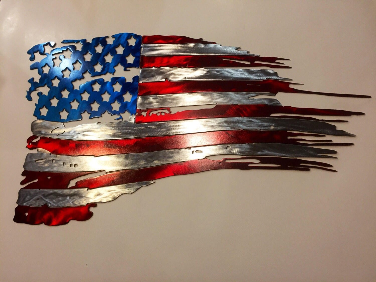 Tattered American Flag Usa Flag Metal Flag Wall Art P vrogue.co