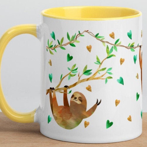 Cute Sloth Mug Sloth Gifts for Her Sloth Coffee Mugs for Etsy
